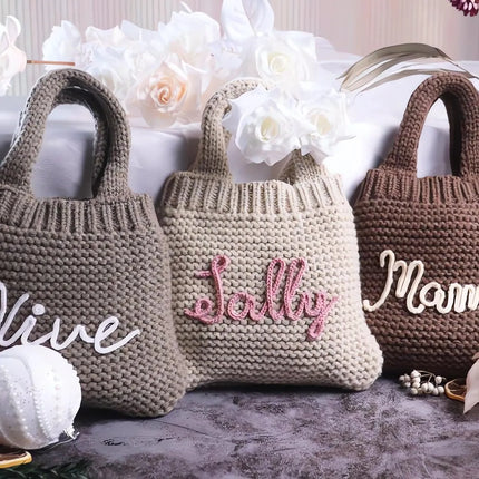 custom knitted bags