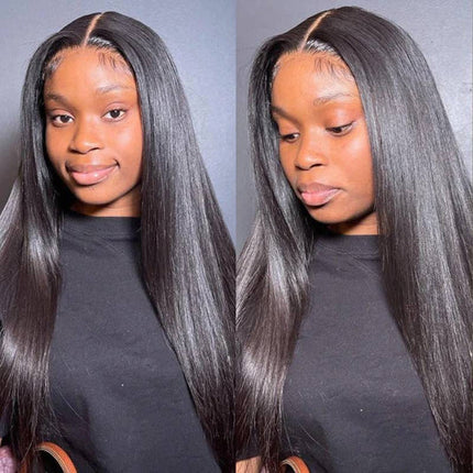 Raw Cambodian Hair Natural Straight HD Closure Wig