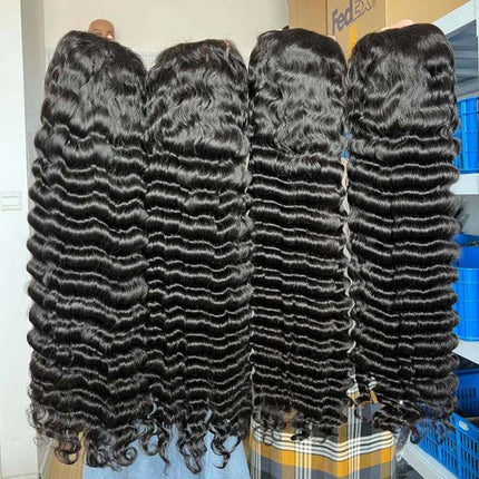 Raw Cambodian Hair Deep Wave HD Closure Wig