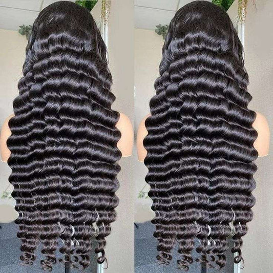 Raw Cambodian Hair Deep Wave HD Closure Wig