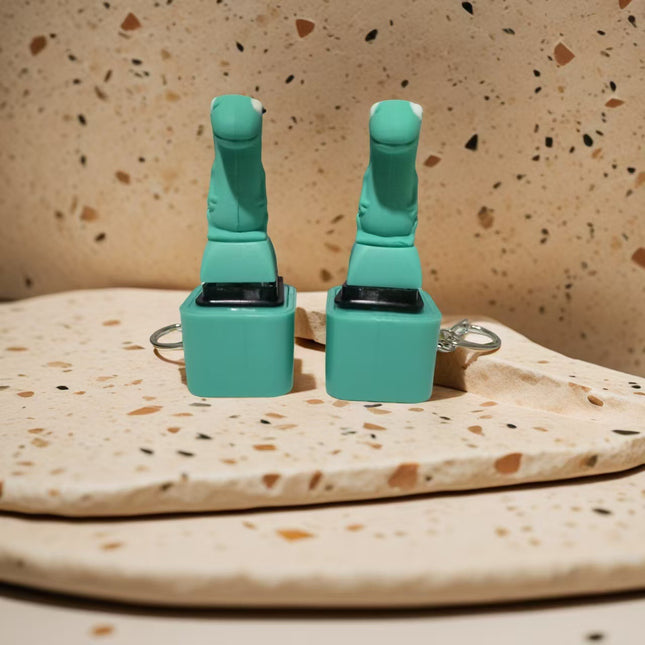 Lizard Button Keychain, Sound &Light Interaction, The UltimateAnxiety Relief Gift, Ideal for daily